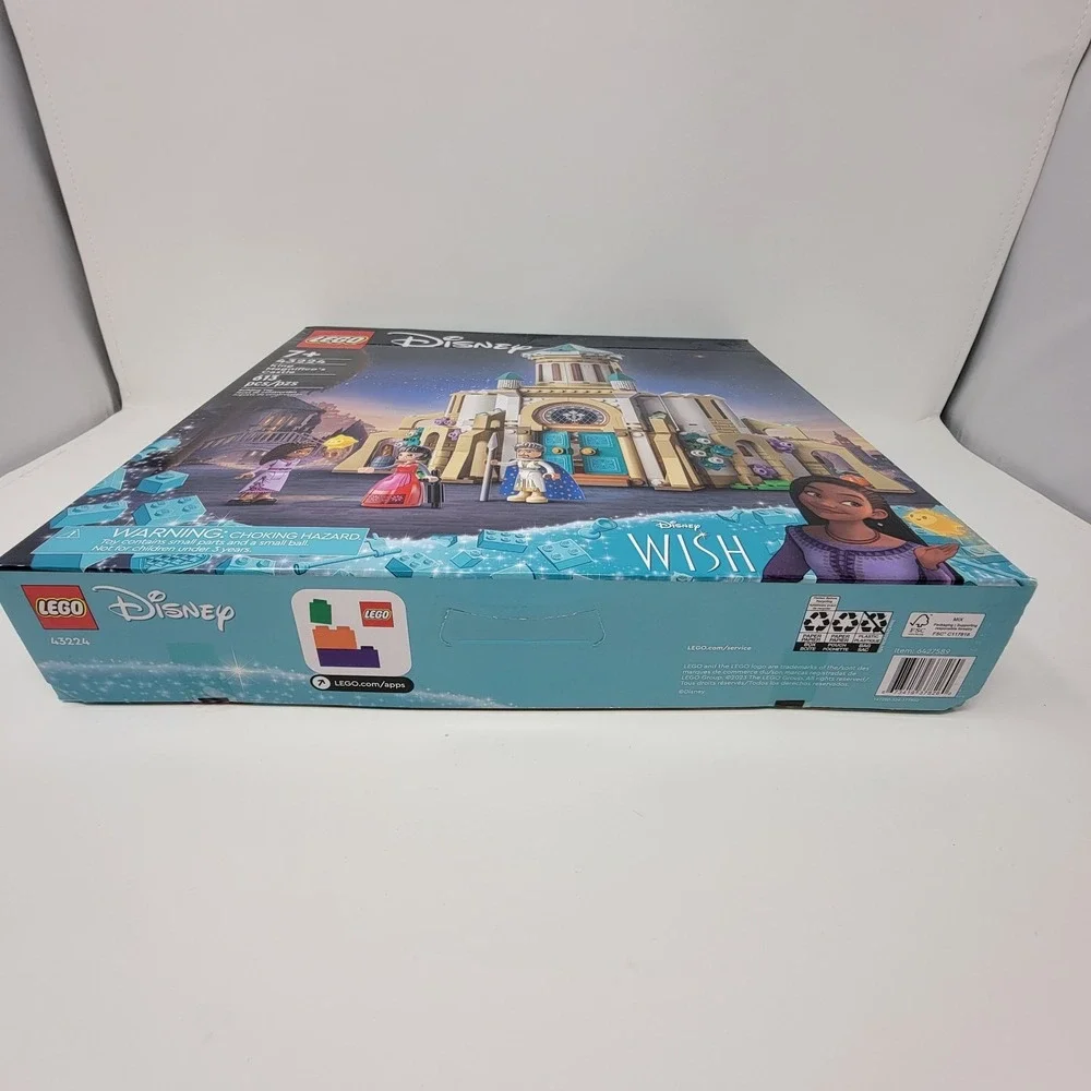 New LEGO 43224 Disney Wish King Magnifico's Castle Building Toy Set - 613 pieces